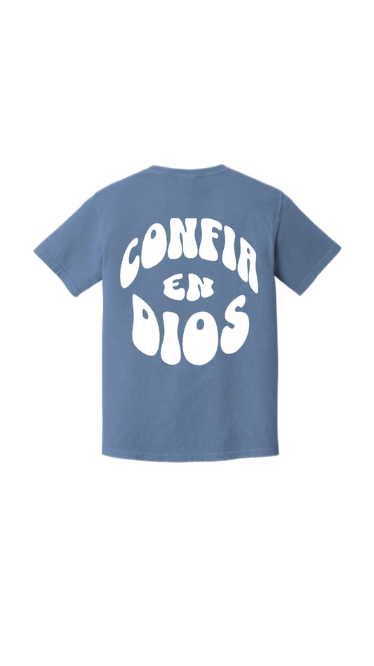CONFÍA EN DIOS- Blue Tee